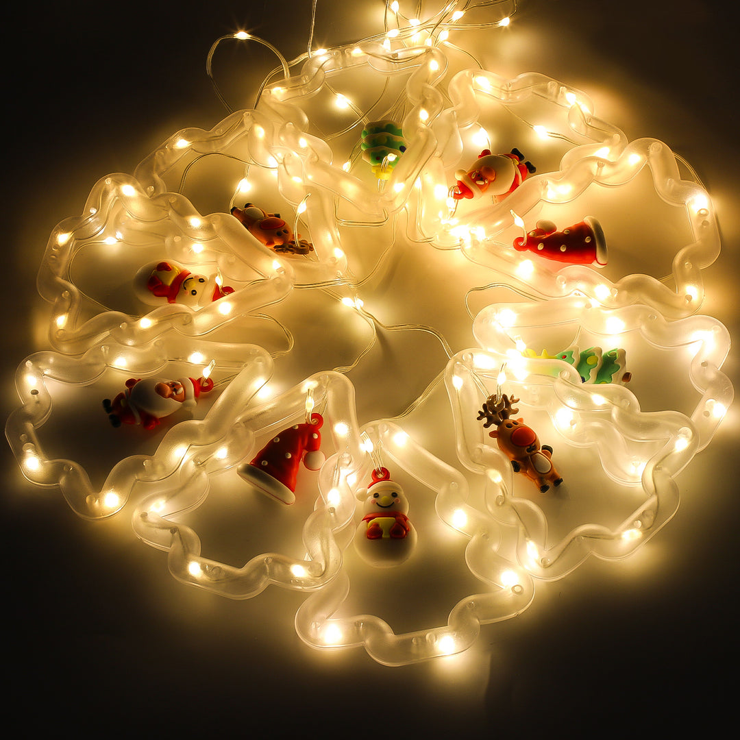 Sonnewelt LED Weihnachtsbeleuchtung Lichtervorhang 3M