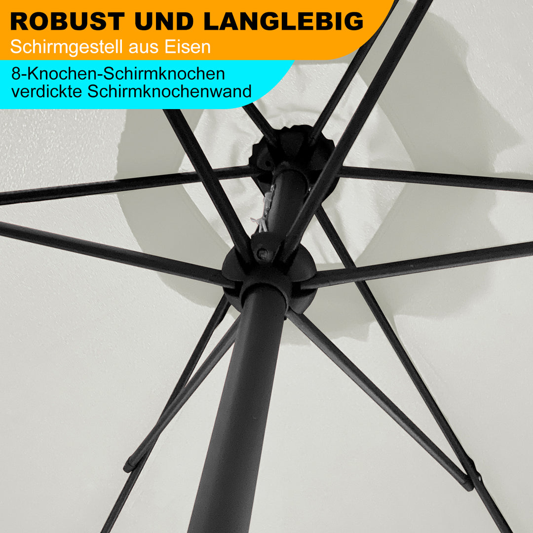 Sonnewelt Sonnenschirm Gartenschirm 3.5m Outdoor