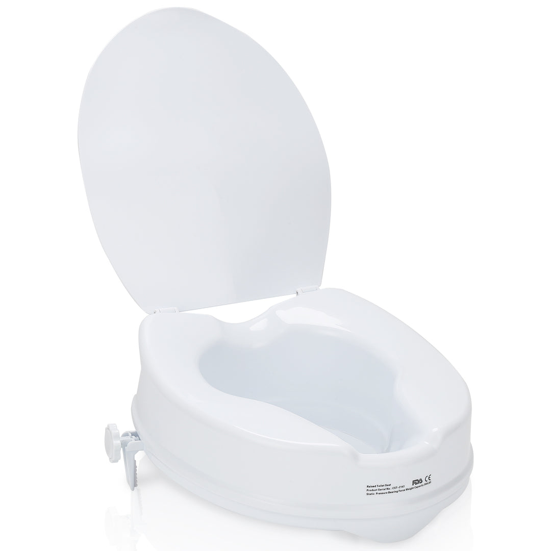 Sonnewelt Toilettensitzerhöhung 10 cm mit Deckel