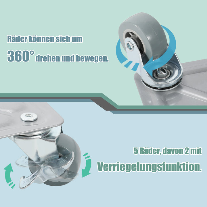 Sonnewelt Möbelroller Transportroller 5 Räder Max 600KG