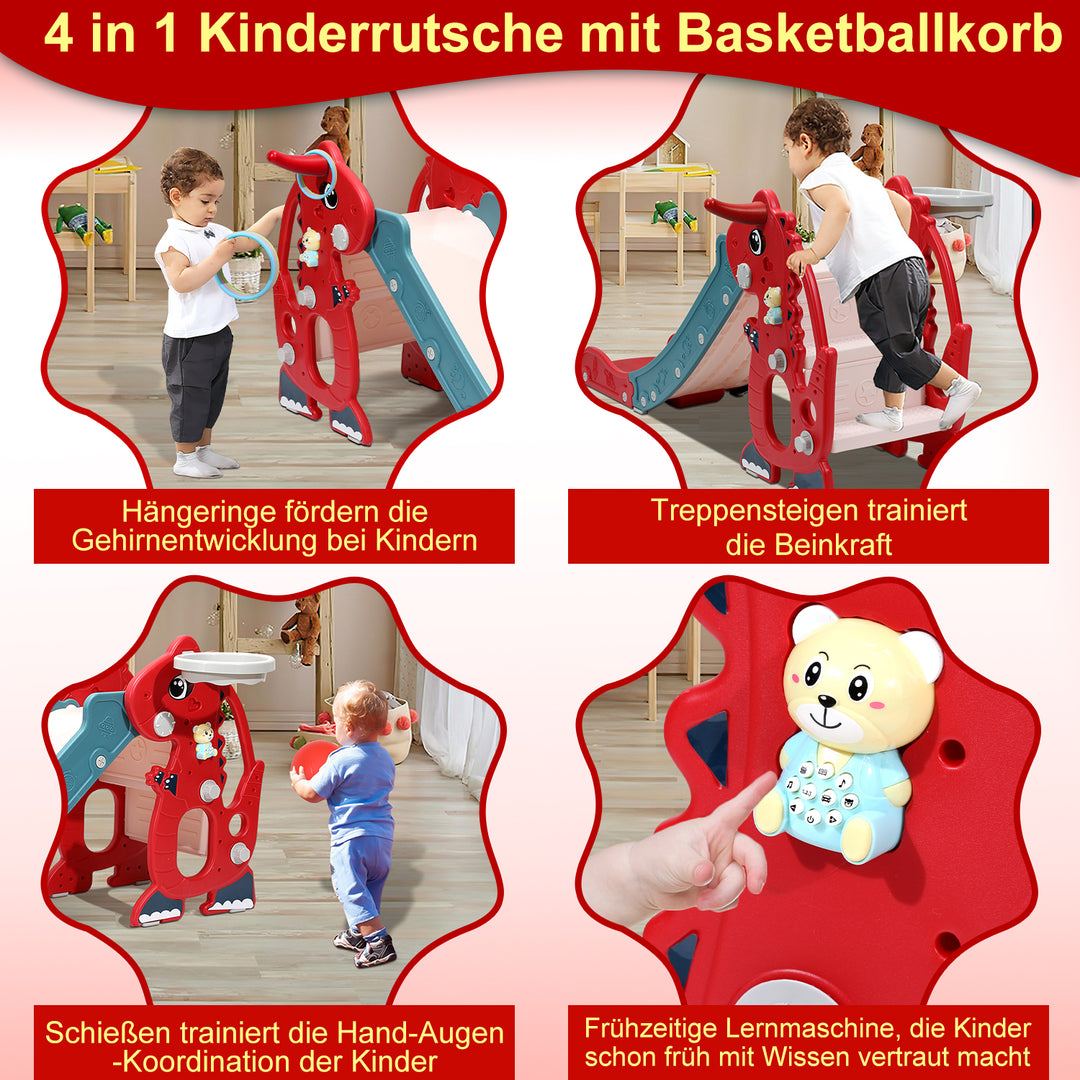Sonnewelt Kinderrutsche Faltbar 4 in 1