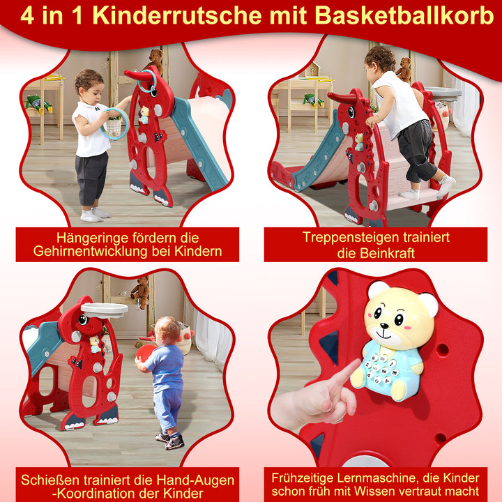 Sonnewelt Kinderrutsche Faltbar 4 in 1