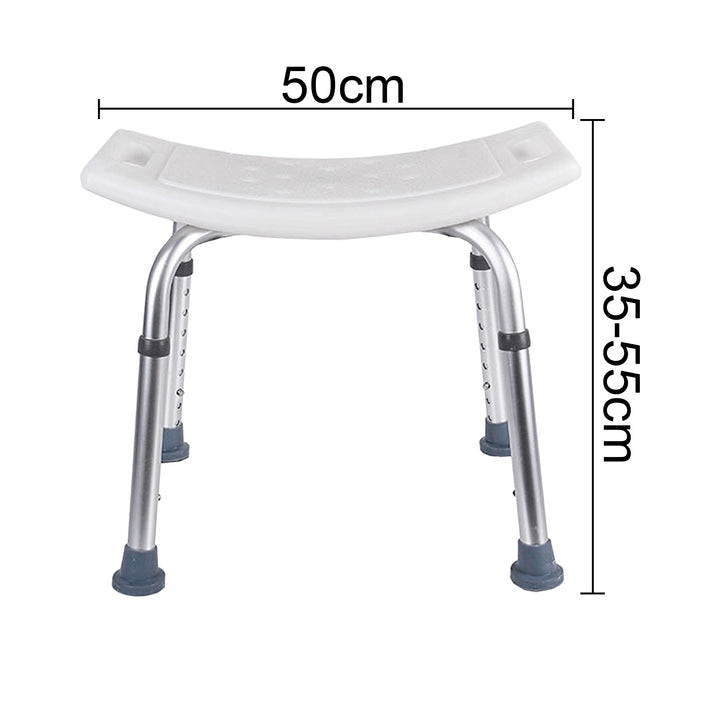 Sonnewelt Duschhocker Duschstuhl höhenverstellbar Aluminium