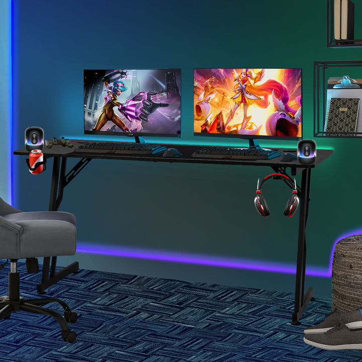 Sonnewelt Gaming Schreibtisch Gaming Tisch 120/140cm