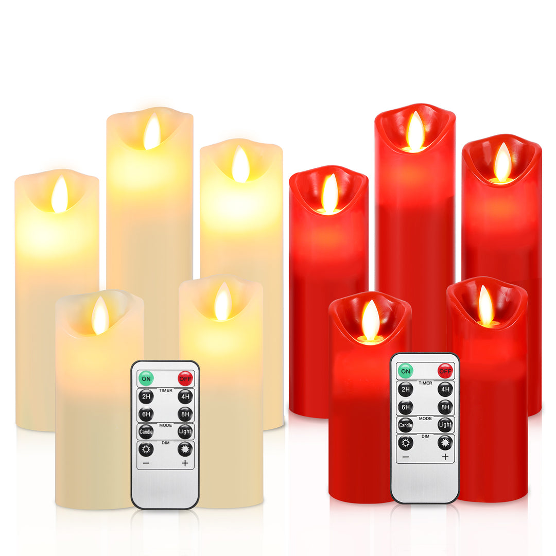 Sonnewelt LED Kerzen Set Flammenlose Kerzen