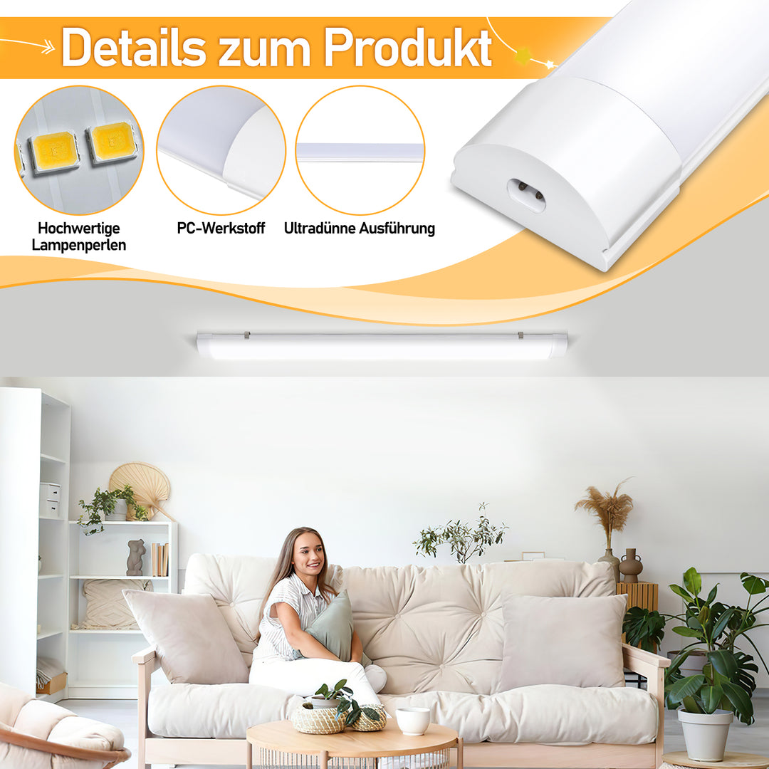 Sonnewelt LED Feuchtraumleuchte Neutralweiß 18W/36W/48W