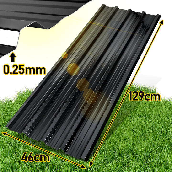 Sonnewelt Trapezblech Dachblech Verzinkt 129 x 46 cm 12X