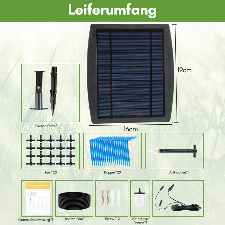 Sonnewelt Solar Bewässerungssystem Pflanzenbewässerung