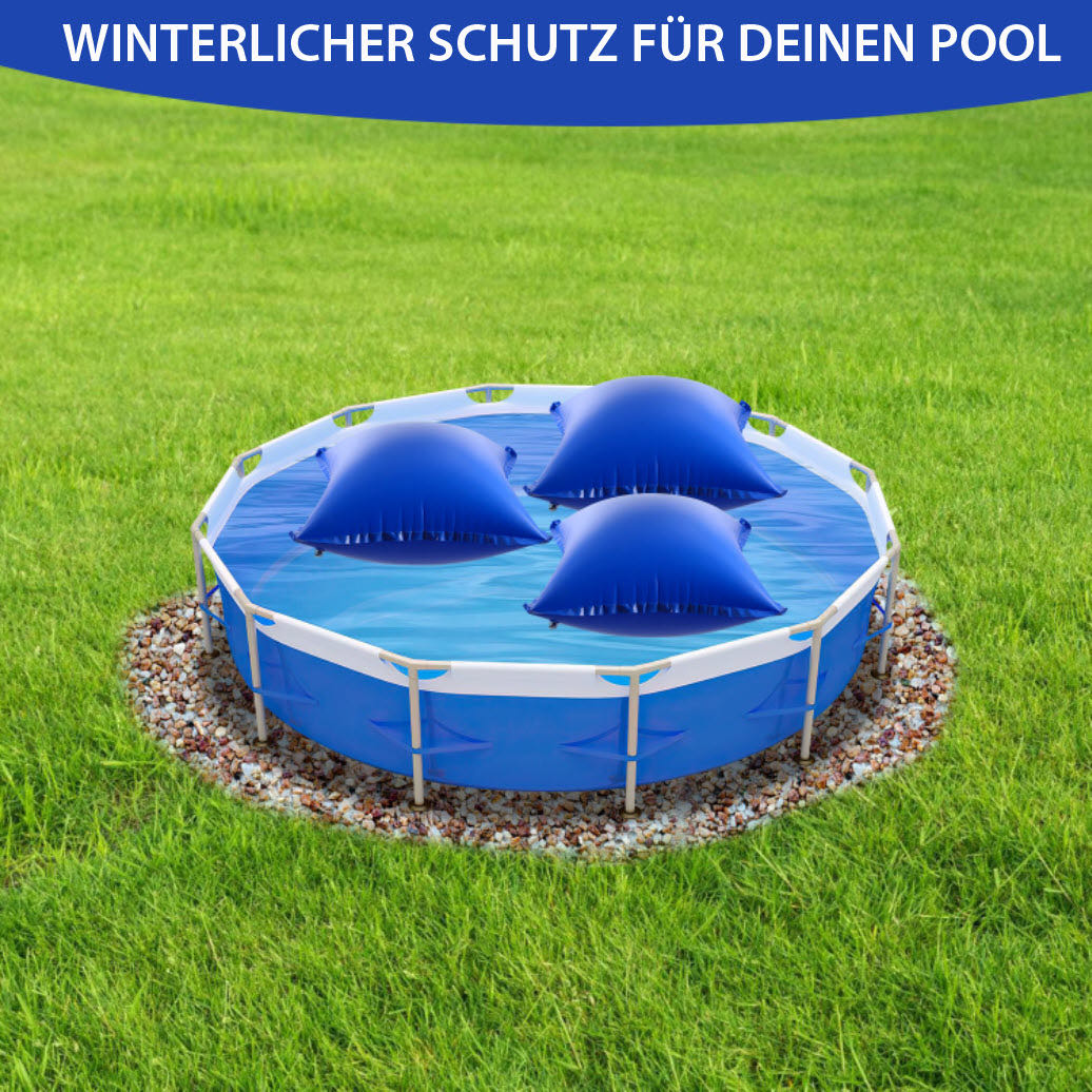 Sonnewelt Poolkissen Winter Pool Luftkissen 120 x 120 cm