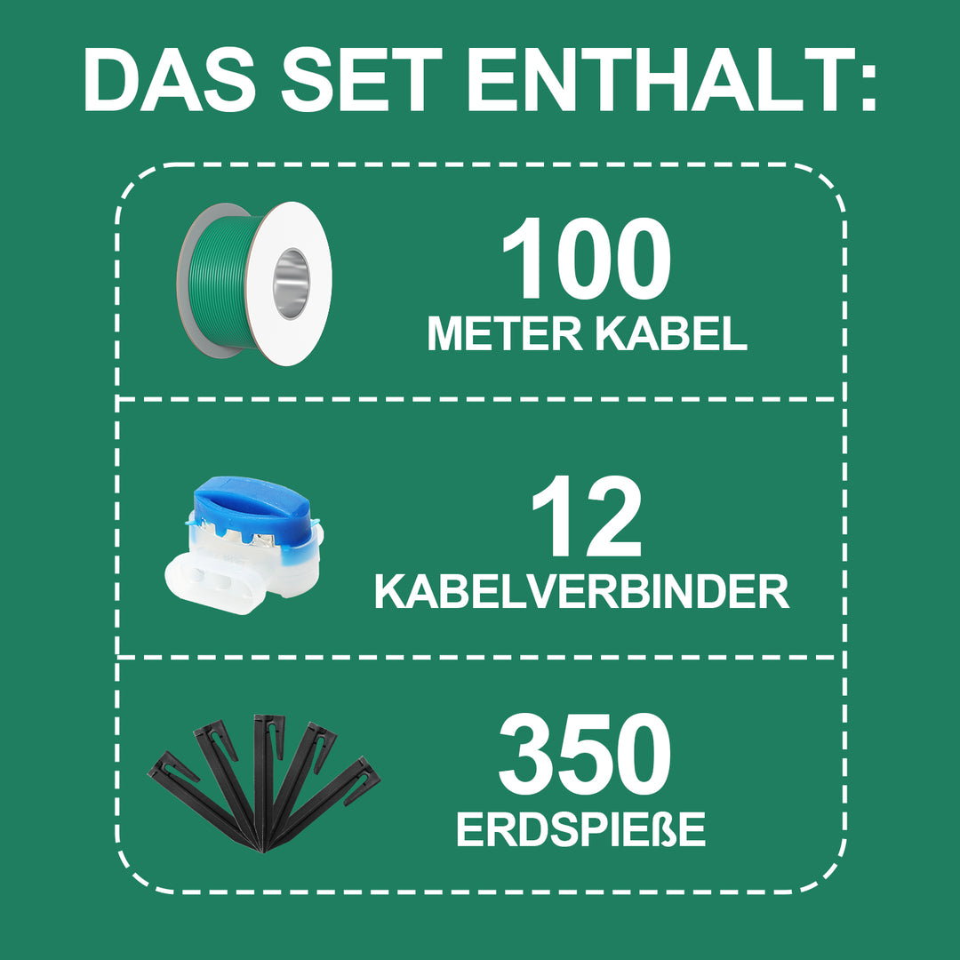 Sonnewelt Begrenzungskabel Set Mähroboter 100m