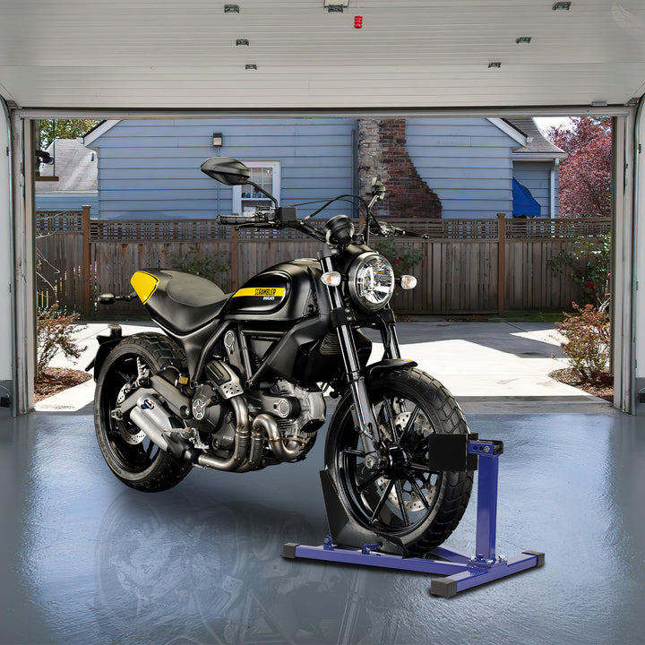Sonnewelt Motorrad Montageständer Vorderradklemme für 17-21 Zoll Reifen