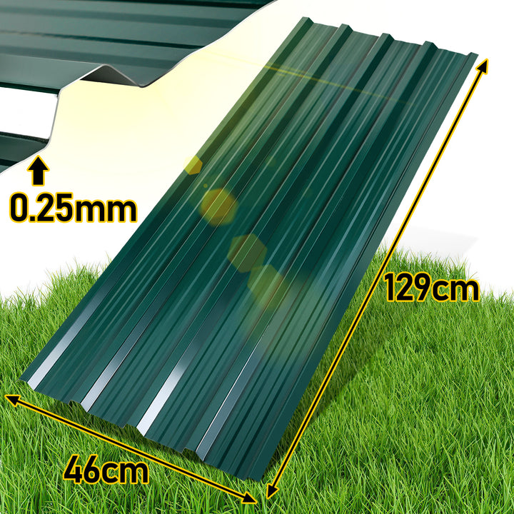 Sonnewelt Trapezblech Dachblech Verzinkt 129 x 46 cm 12X