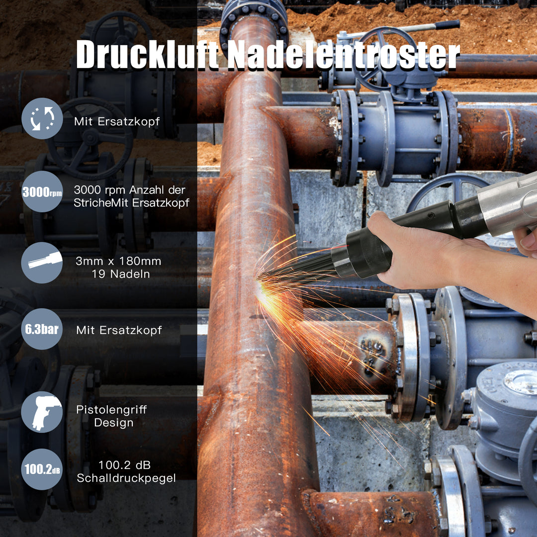 Sonnewelt Druckluft Nadelentroster Rostentferner