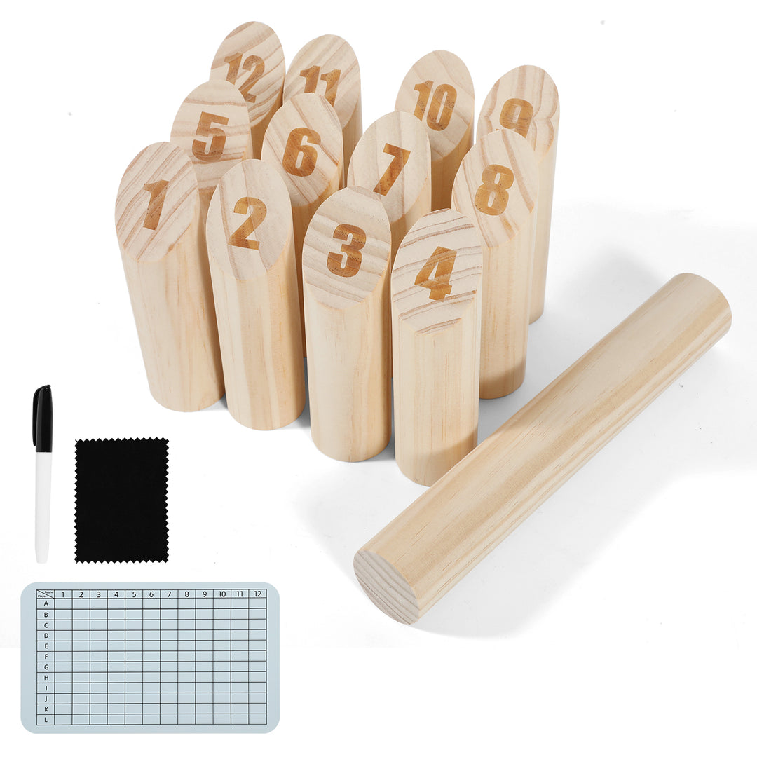 Sonnewelt Finnisches Wurfspiel Kubb Wikingerspiel Naturholz