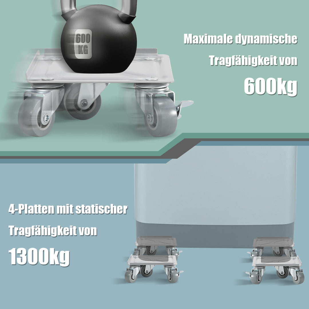 Sonnewelt Möbelroller Transportroller 5 Räder Max 600KG