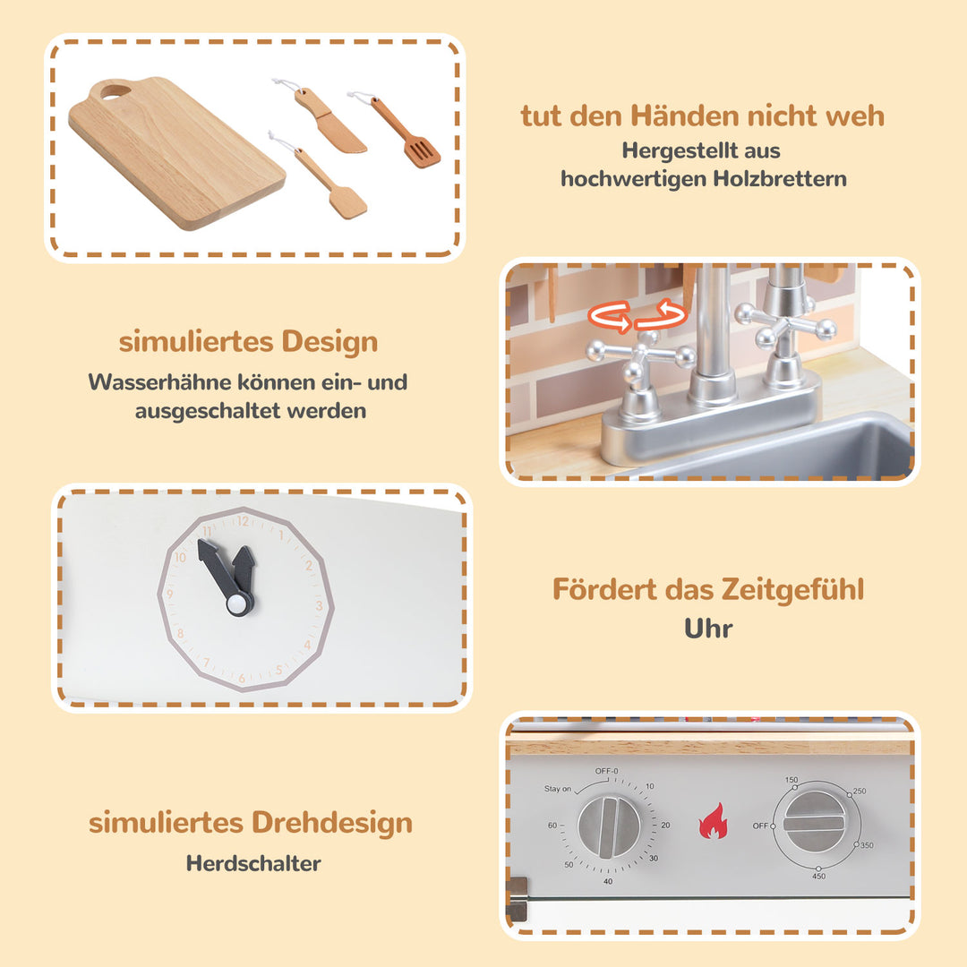 Sonnewelt Spielzeugküche Kinderspielzeug aus Holz