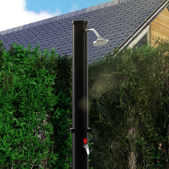 Sonnewelt 20L Solardusche mit Duschkopf und Schutzabdeckung