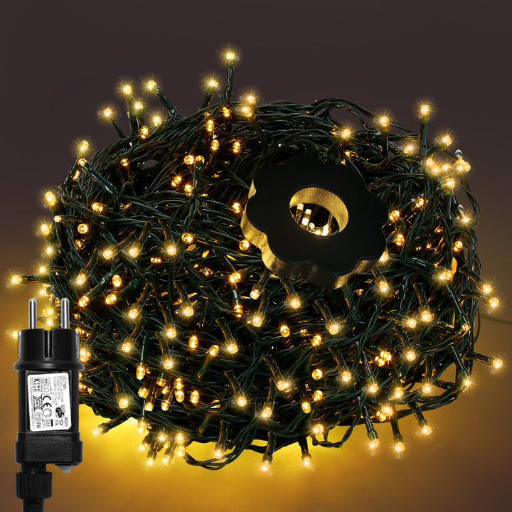 Sonnewelt LED Christbaumbeleuchtung mit Ring 280 LEDs Warmweiß IP44