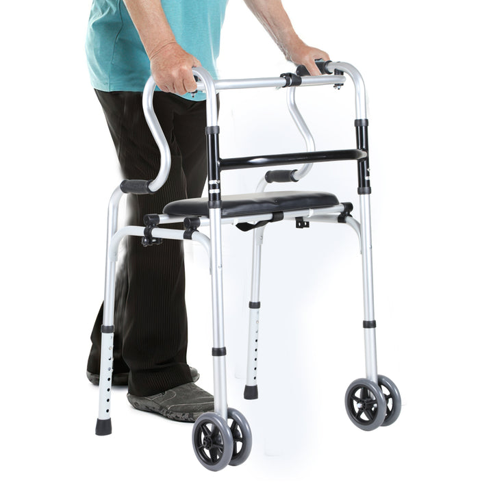 Sonnewelt Gehhilfe Leicht Rollator aus Aluminium bis 180 kg