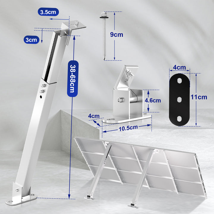Sonnewelt Solarpanel Halterung 0-60° 1 Paar