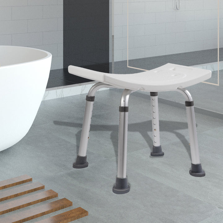 Sonnewelt Duschhocker Duschstuhl höhenverstellbar Aluminium