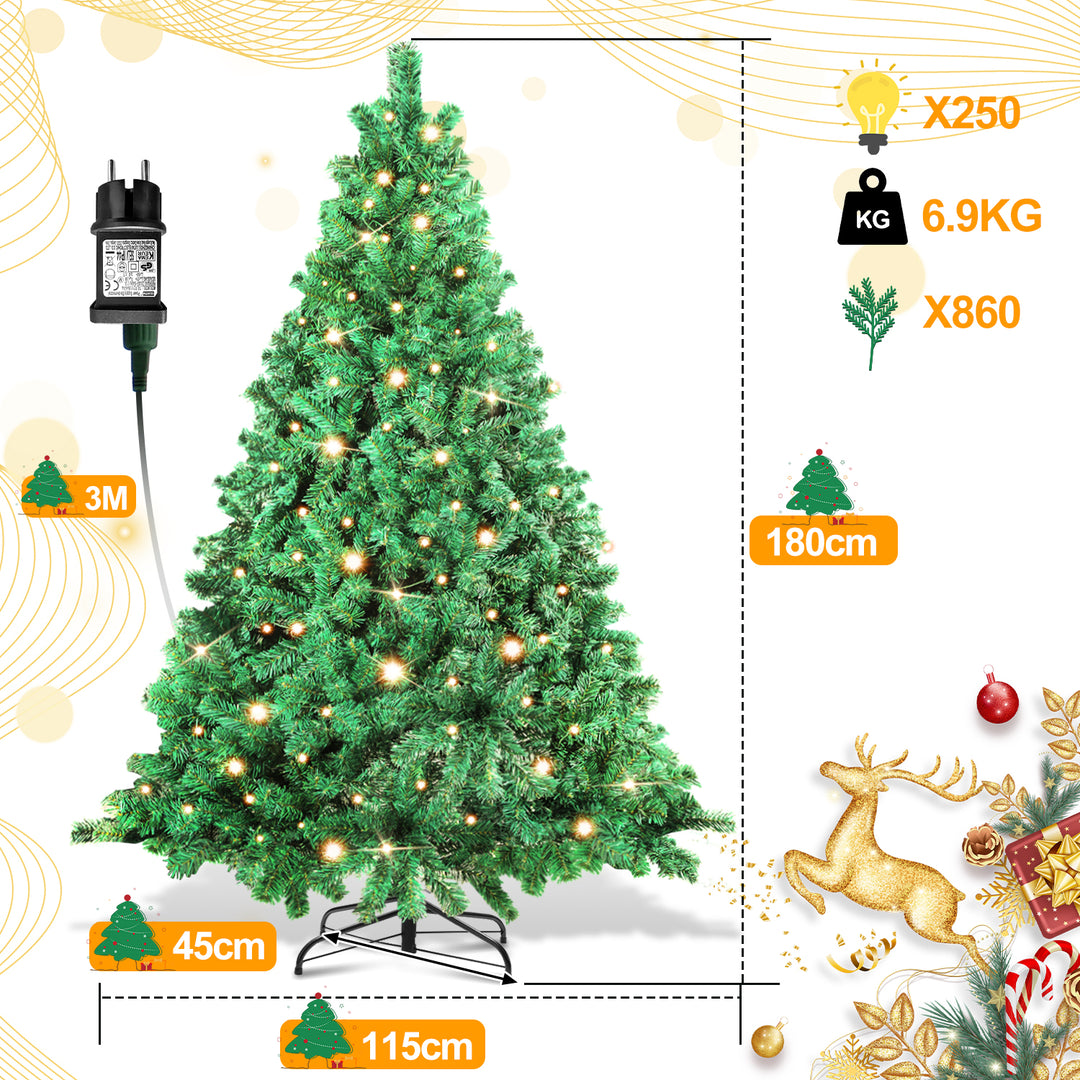 Sonnewelt Weihnachtsbaum künstlich mit Beleuchtung