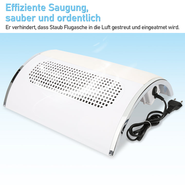 Sonnewelt Nagelstaubabsauger mit 3 Lüfter und 2 Staub
