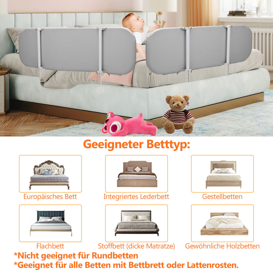 Sonnewelt Bettschutzgitter Rausfallschutz Faltbarer