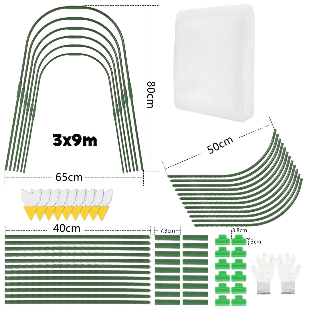 Sonnewelt Garteninsektennetz Pflanzenschutznetz 3x9m/3x10m