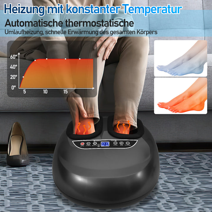 Sonnewelt Fußmassagegerät mit Heizfunktion Knetmassage