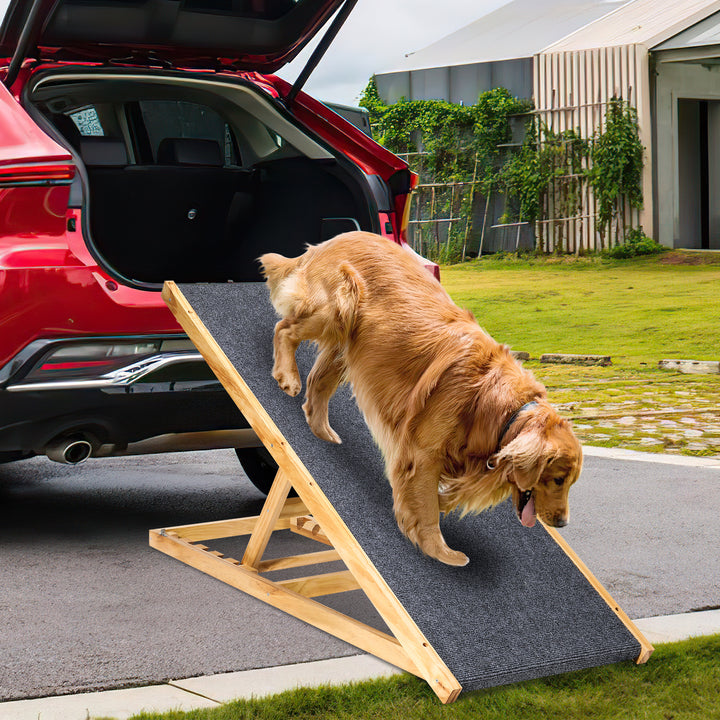 Sonnewelt Hunderampe Hundetreppe aus Holz