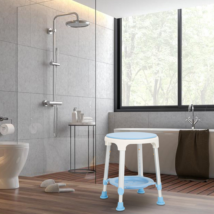 Sonnewelt Duschhocker 360°Drehbarer mit Paletten