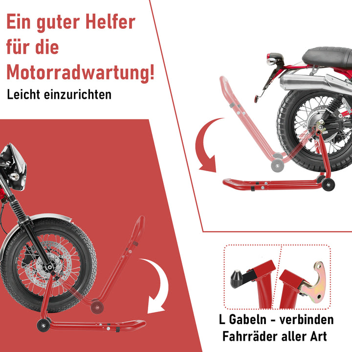 Sonnewelt Motorradständer Motorradheber Vorne/Hinten