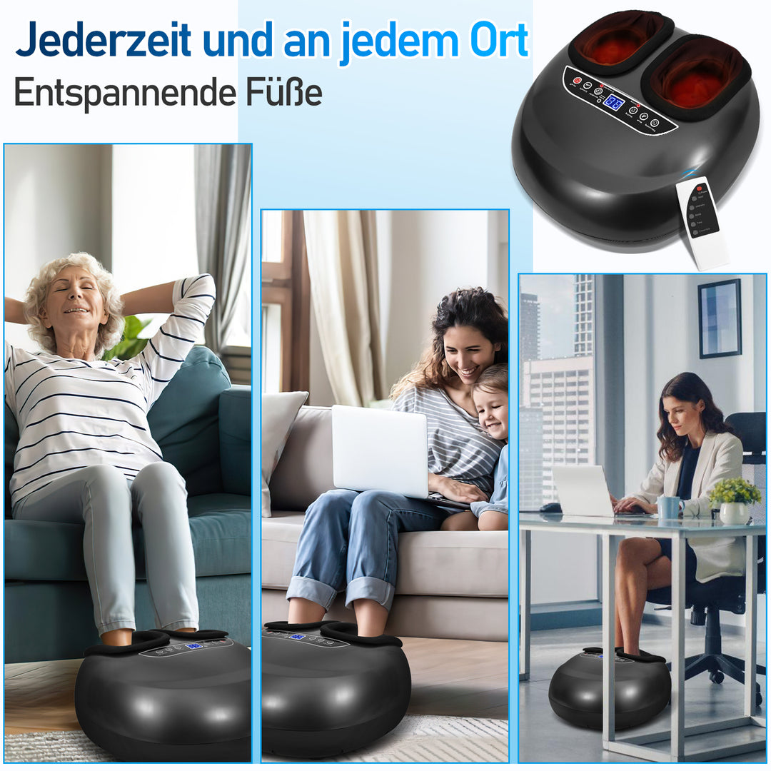 Sonnewelt Fußmassagegerät mit Heizfunktion Knetmassage