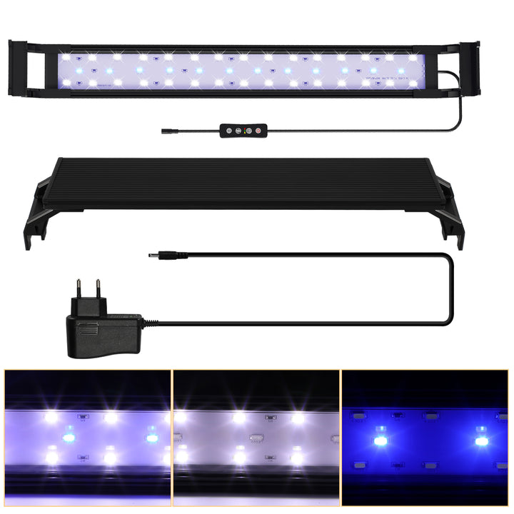 Sonnewelt LED Aquarium Beleuchtung Weiß Blau Licht