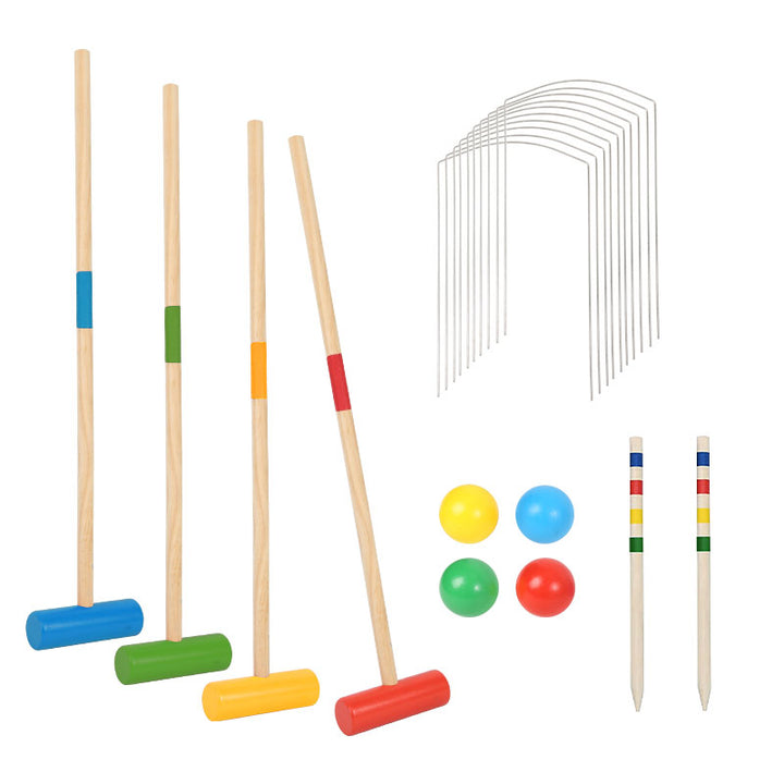 Sonnewelt Krocket Spiel 2-4 Spieler Croquet Set