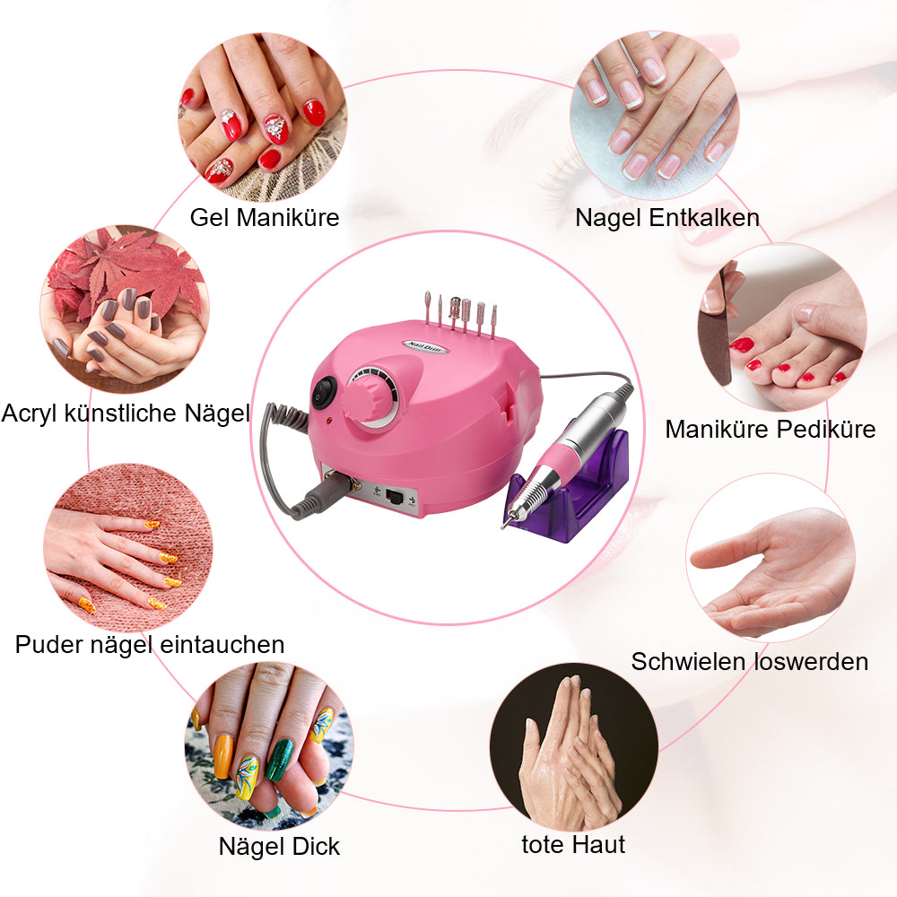 Sonnewelt Elektrische Nagelfräser Maniküre 30000U/min