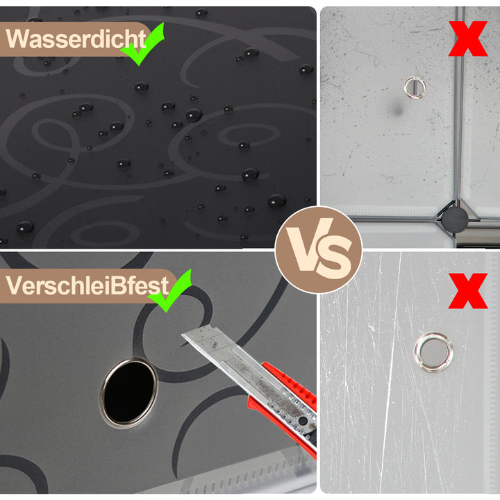 Sonnewelt Multifunktionaler Kleiderschrank mit Haken und Kleiderbügel