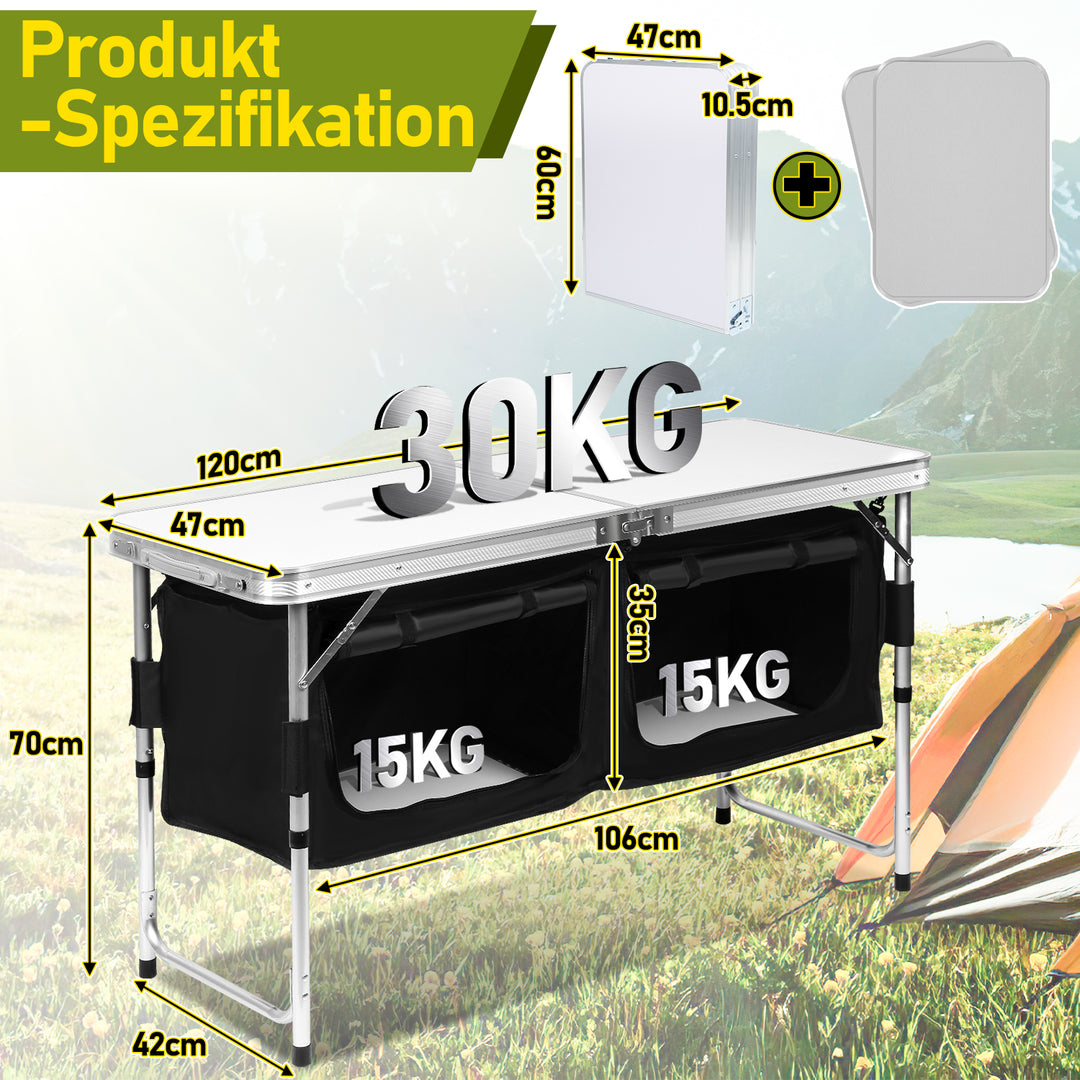 Sonnewelt Campingküche Faltbar 2 Fächer
