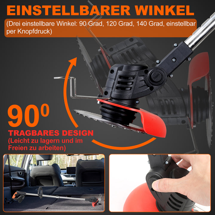 Sonnewelt Akku Rasentrimmer 20V 8000 U/min
