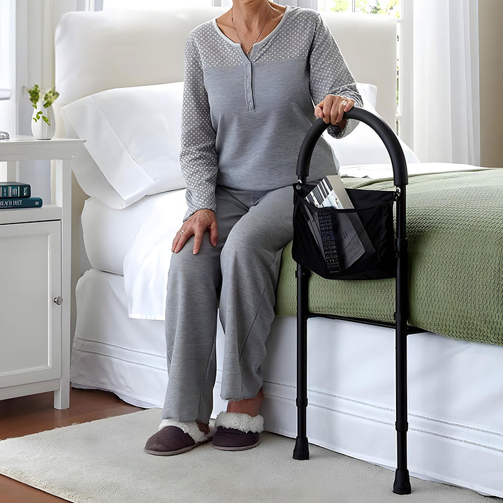 Sonnewelt Aufstehhilfe Bett mit Unterstützung Beine und Lagerung Tasche