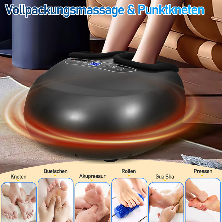 Sonnewelt Fußmassagegerät mit Heizfunktion Knetmassage