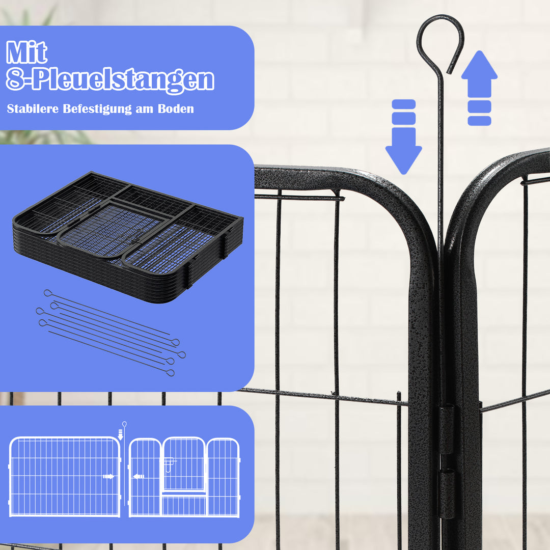 Sonnewelt Welpenlaufstall 8-teilig 60cm hoch Faltbar