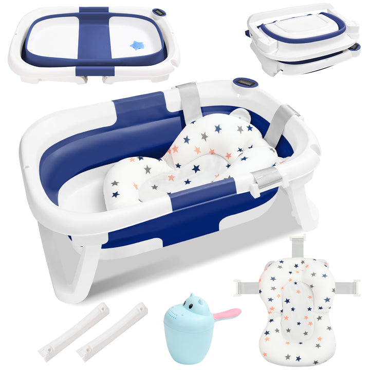 Sonnewelt Baby Badewanne Faltbare mit Thermometer
