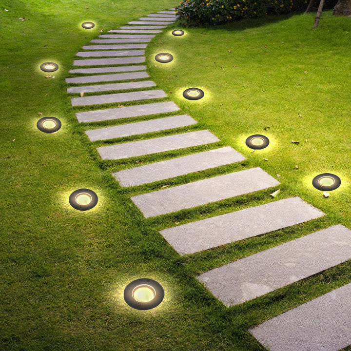 Sonnewelt LED Bodeneinbaustrahler 3W Warmweiß mit Mattierten Ersatzlinsen