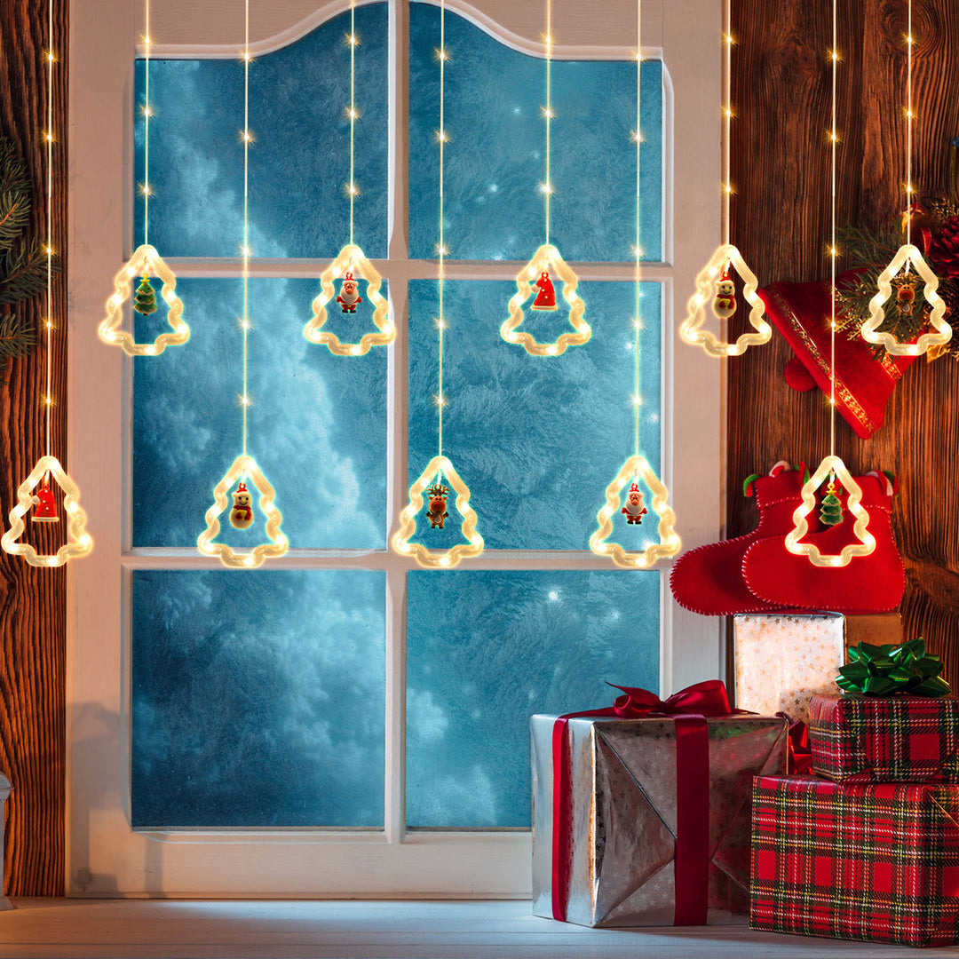 Sonnewelt LED Weihnachtsbeleuchtung Lichtervorhang 3M