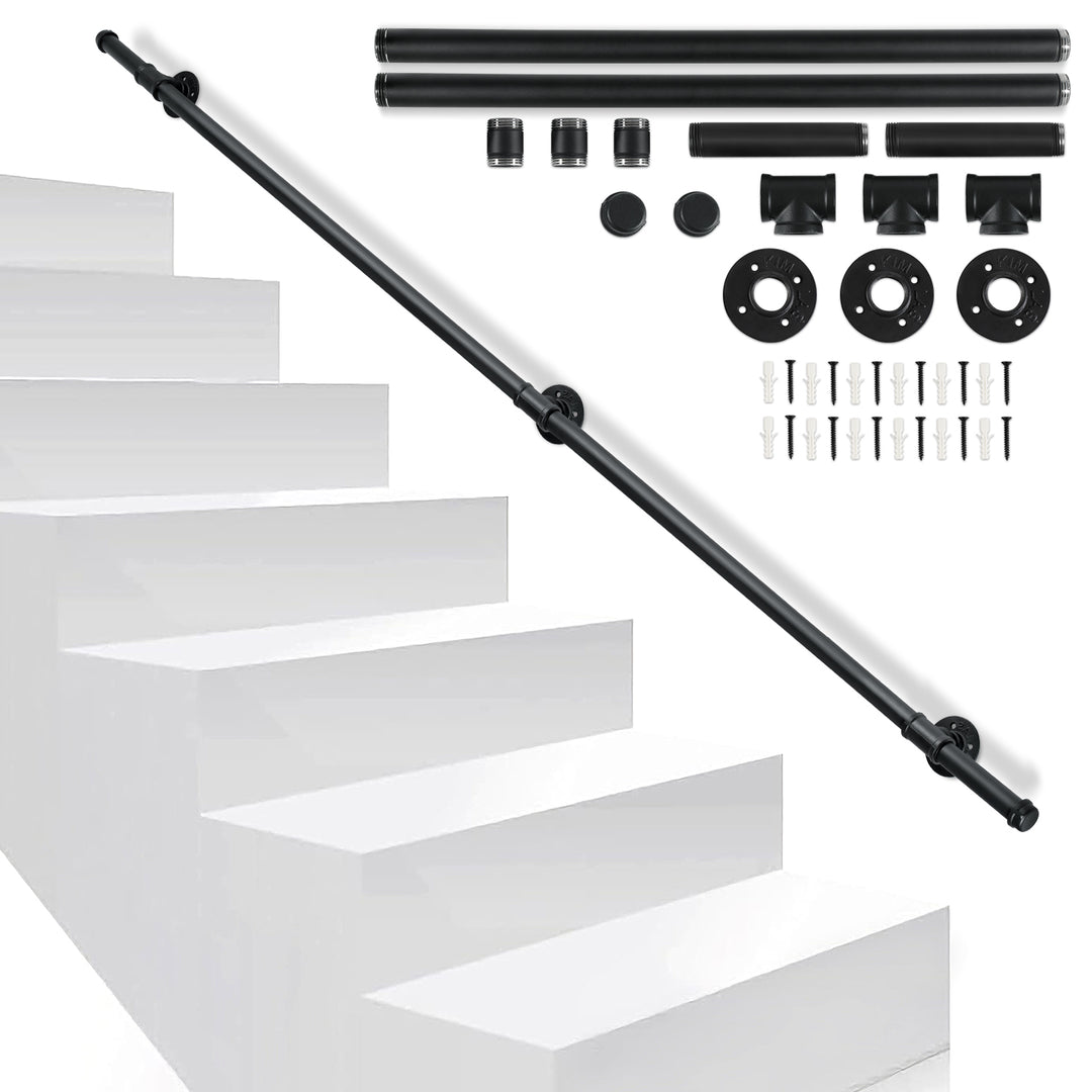 Sonnewelt Handlauf Treppe Edelstahl Handlauf Schwarz