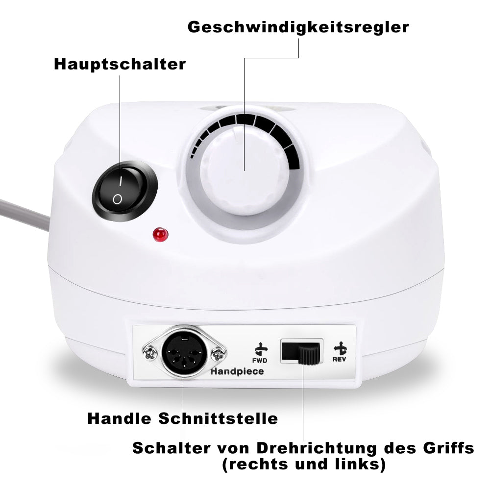 Sonnewelt Elektrische Nagelfräser 30000 U/min Nagelfeile Pediküre