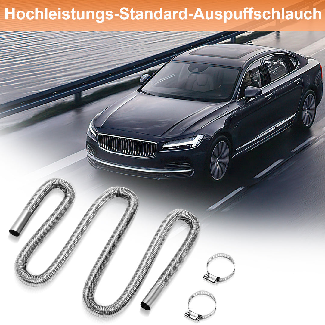 Sonnewelt Abgasschlauch Auto Edelstahl Schalldämpfer