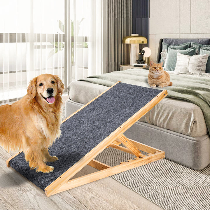 Sonnewelt Hunderampe Hundetreppe aus Holz